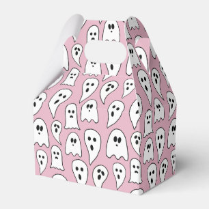Pink Ghost Halloween Favor Boxes