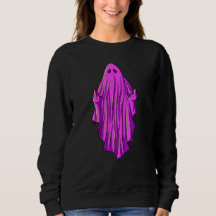 Pink ghost with middle fingers sweatshirt