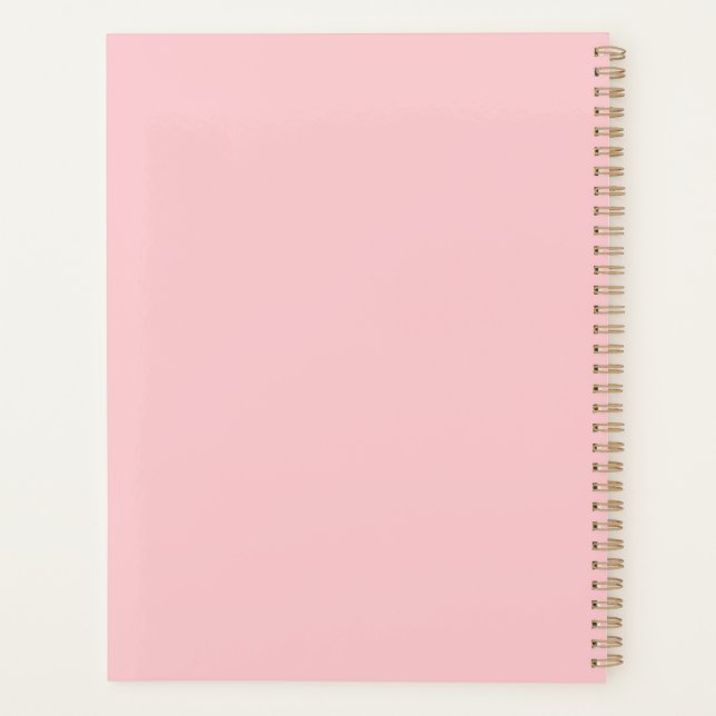Pink Giddy Up Cowgirl Planner (Back)