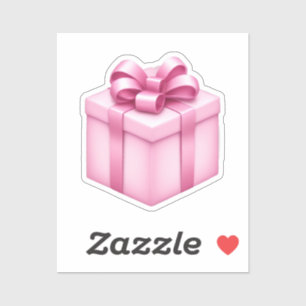 Pink Gift Box Emoji Sticker