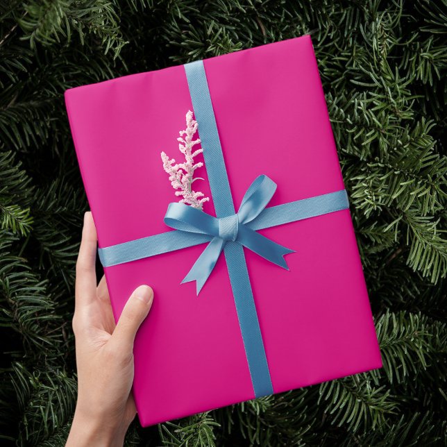 Pink Gift Wrap , Designer Gift Wrap,  Bright Solid (Creator Uploaded)