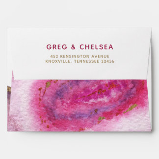 Pink Gilt Agate Wedding Invitations Envelope