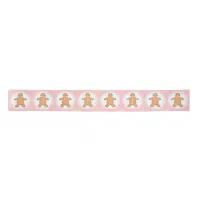 Pink Gingerbread Cookie Satin Ribbon