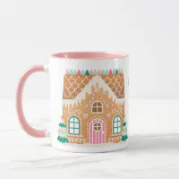 Certified International Holiday Magic Gingerbread Set Of 4 3-D Mug