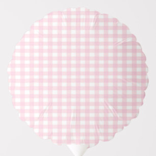 Pink Gingham 1 Balloon
