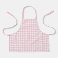 Pink Gingham Apron