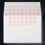 Pink Gingham Baby Shower Envelope<br><div class="desc">These envelopes feature a timeless gingham pattern on the inside. For more advanced customization of this design,  simply select the "Customize It" button above.</div>