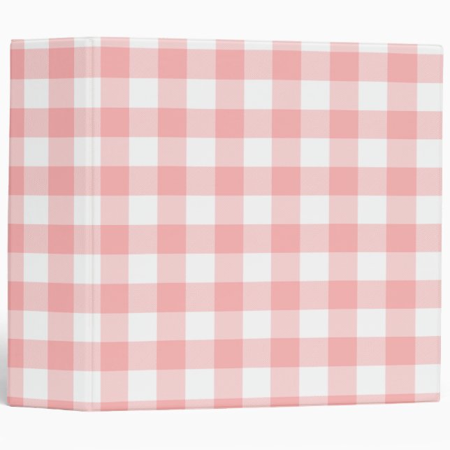 Pink Gingham Binder (Front/Spine)