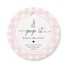 Pink Gingham Bunny Rabbit Pop It When She Pops