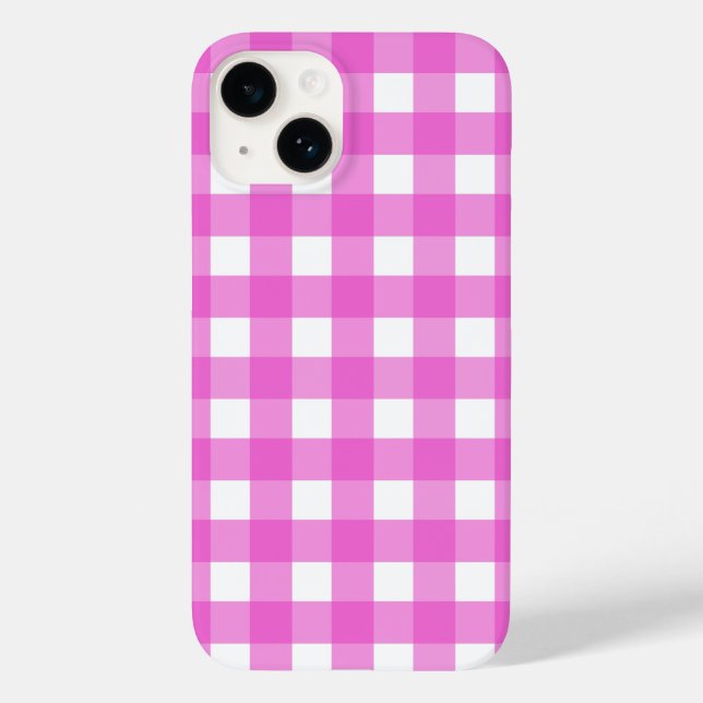 Pink gingham  Case-Mate iPhone case (Back)