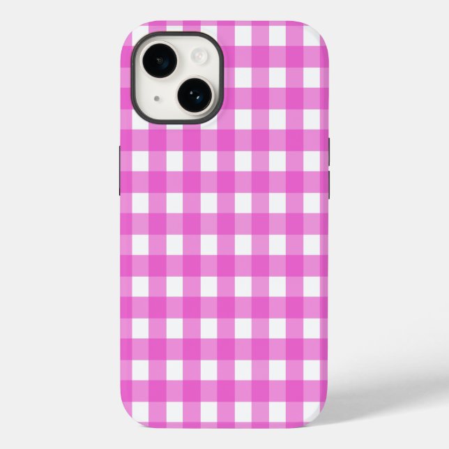 Pink gingham  Case-Mate iPhone case (Back)