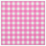 Pink Gingham Check Fabric