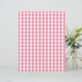 Pink Gingham Check Pattern (Standing Front)