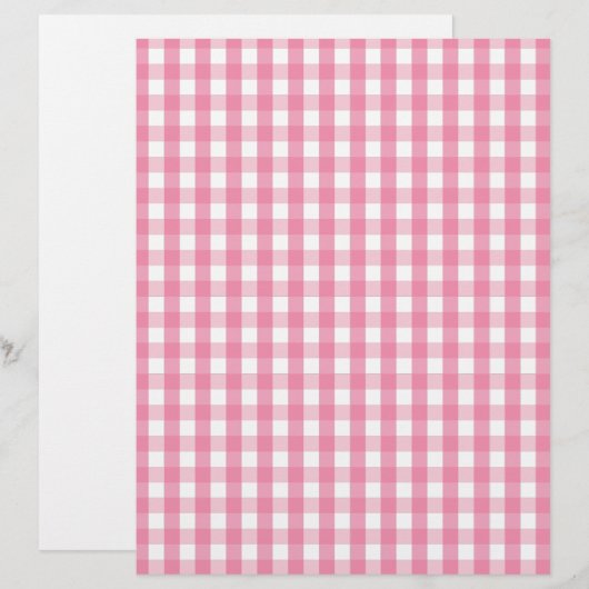 Pink Gingham Check Pattern (Front/Back)