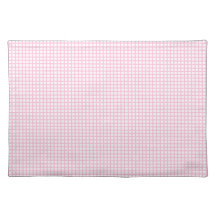 Pink Gingham Check Placemat