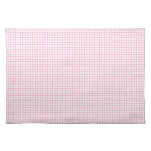 Pink Gingham Check Placemat