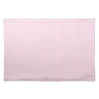 Pink Gingham Check Placemat