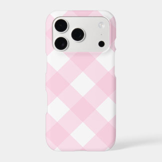 Pink gingham cute iPhone 17 pro case