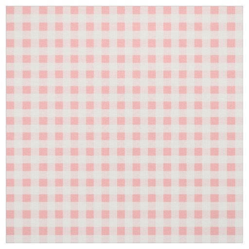 Pink Gingham Fabric