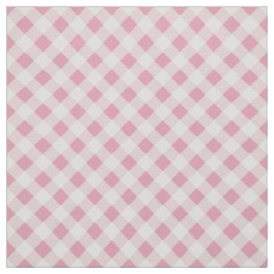 Pink Gingham Fabric