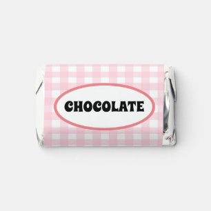 Pink Gingham Hershey's Miniatures