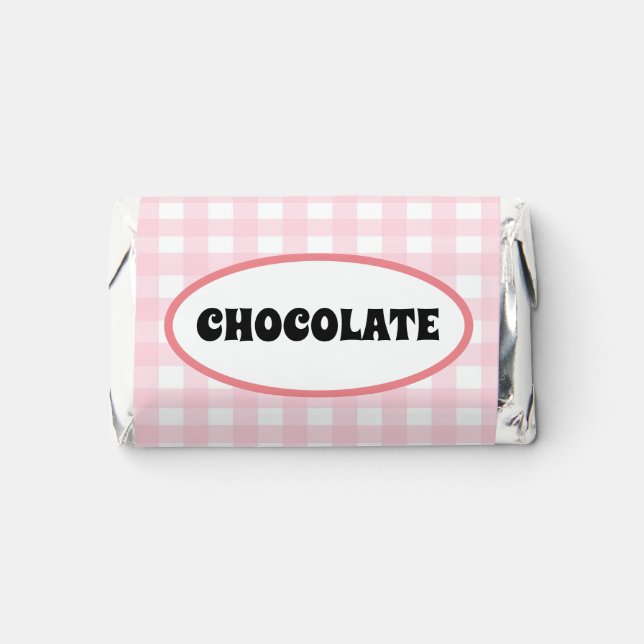 Pink Gingham Hershey's Miniatures (Front)