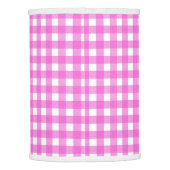 Pink gingham lamp shade (Back)