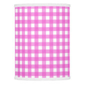 Pink gingham lamp shade (Front)
