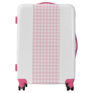 Pink Gingham Luggage