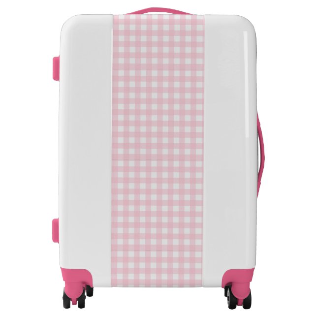 Pink Gingham Luggage (Front)