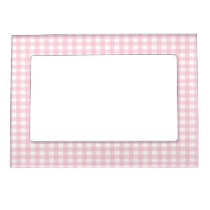 Pink Gingham Magnetic Frame