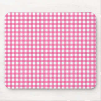 Pink Gingham Mouse Pad
