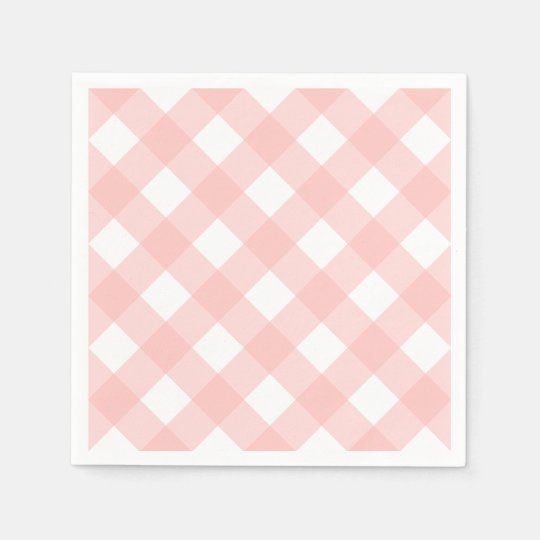 Pink Gingham Napkins
