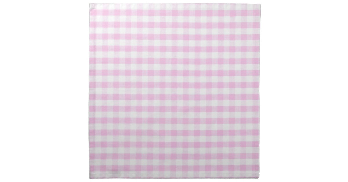 Pink Gingham Pattern Napkin | Zazzle.com