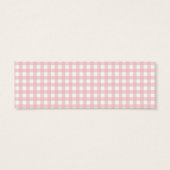 Pink Gingham Piggy Baby Shower Diaper Raffle (Back)