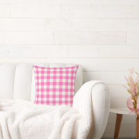 Pink Gingham Plaid Cottagecore