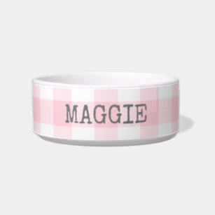 Farmhouse Personalized Small Dog Bowls