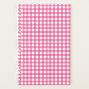 Pink Gingham Planner