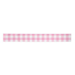 Pink Gingham Satin Ribbon