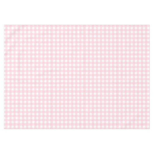 Pink Gingham Tablecloth | Zazzle