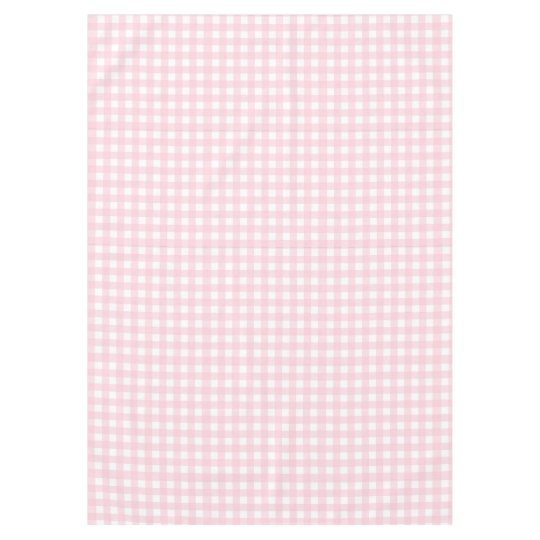 Pink Gingham Tablecloth | Zazzle.com
