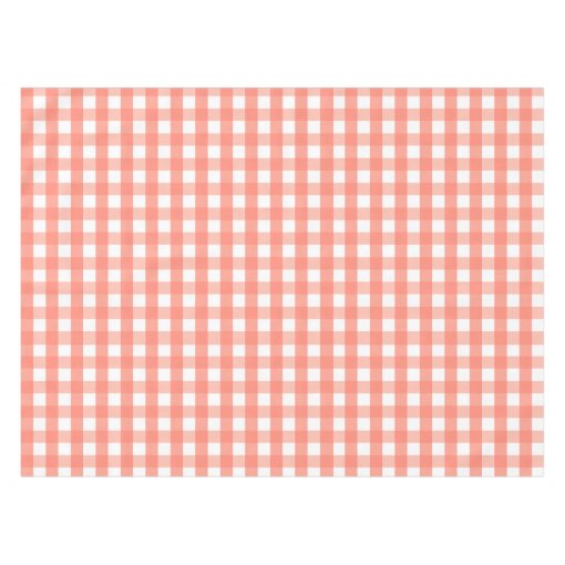 Pink Gingham Tablecloth Zazzle
