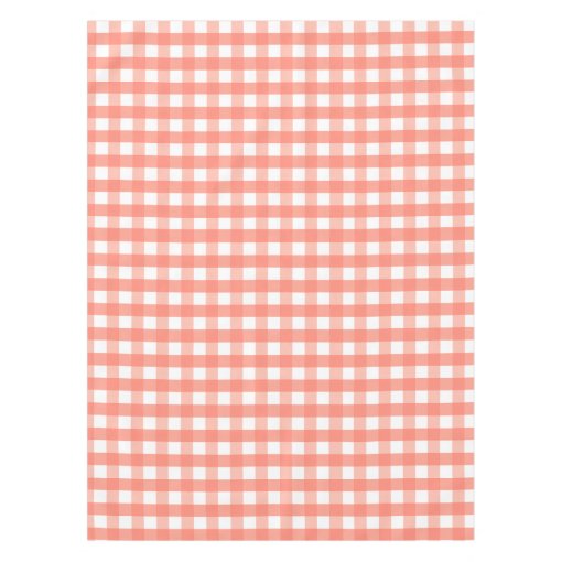 Pink Gingham Tablecloth | Zazzle