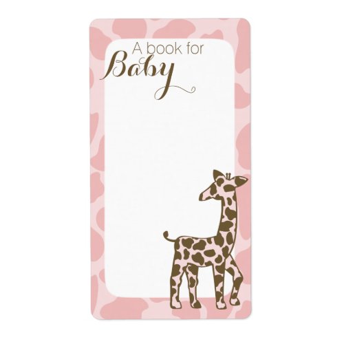 Pink Giraffe Book Tags