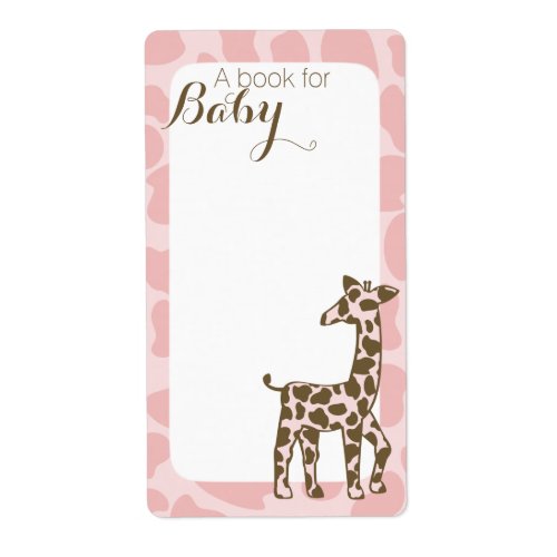 Pink Giraffe Book Tags