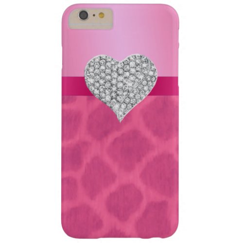 Pink Giraffe Diamond Heart iPhone 6 Case
