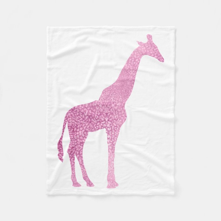 pink giraffe blanket