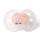 Pink Giraffe Personalized Baby Pacifier