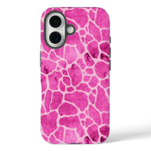 Pink Giraffe Skin Acid Wash Pattern