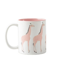 Pink Giraffes Mug 